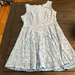 Blue Lace dress.